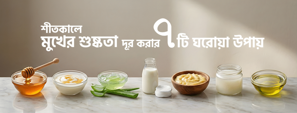 শীতকালে মুখের শুষ্কতা দূর করার ৭টি ঘরোয়া উপায়