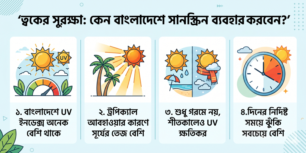 বাংলাদেশে সানস্ক্রিন কেন ব্যবহার করা উচিৎ?