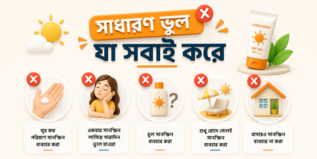 সাধারণ ভুল যা সবাই করে